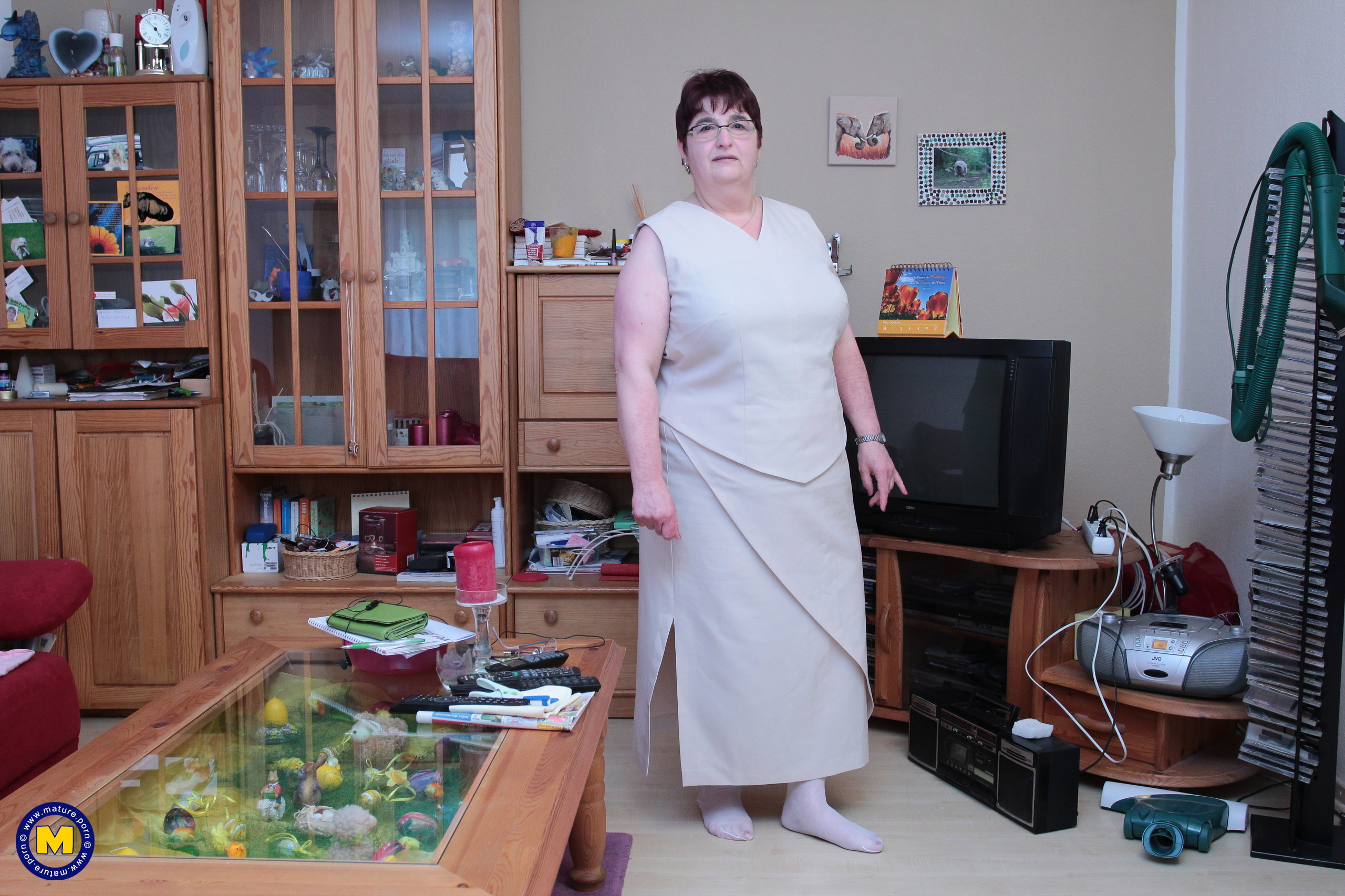 German BBW Shows Her Big Tits