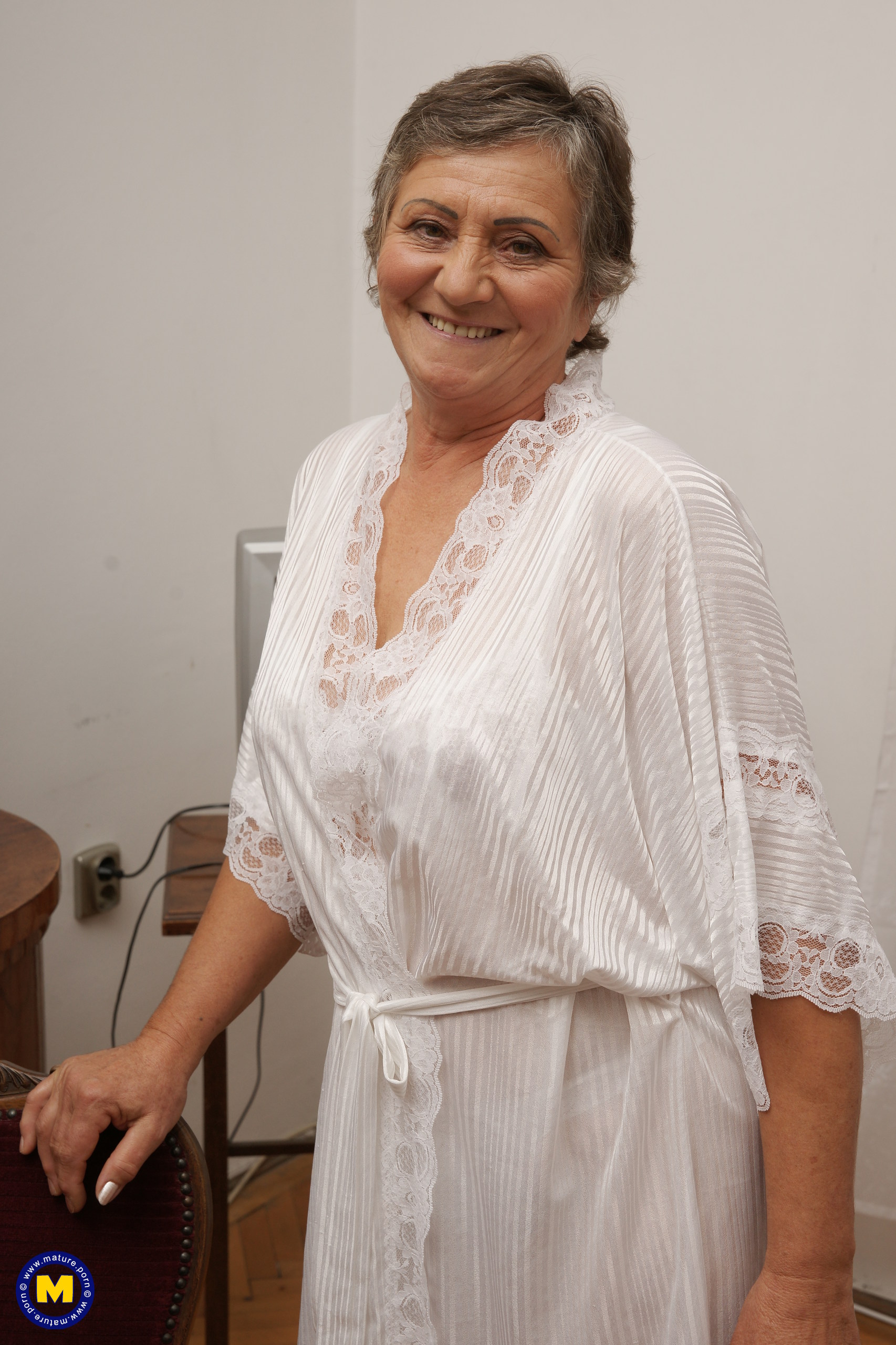 Hairy Grandma Playing with Her Wet Pussy