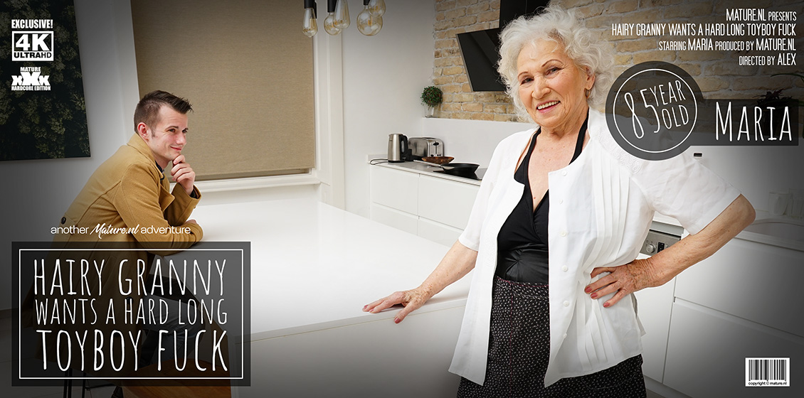Our Toyboy Is in for a Treat with 85 Year Old Hairy Granny Maria