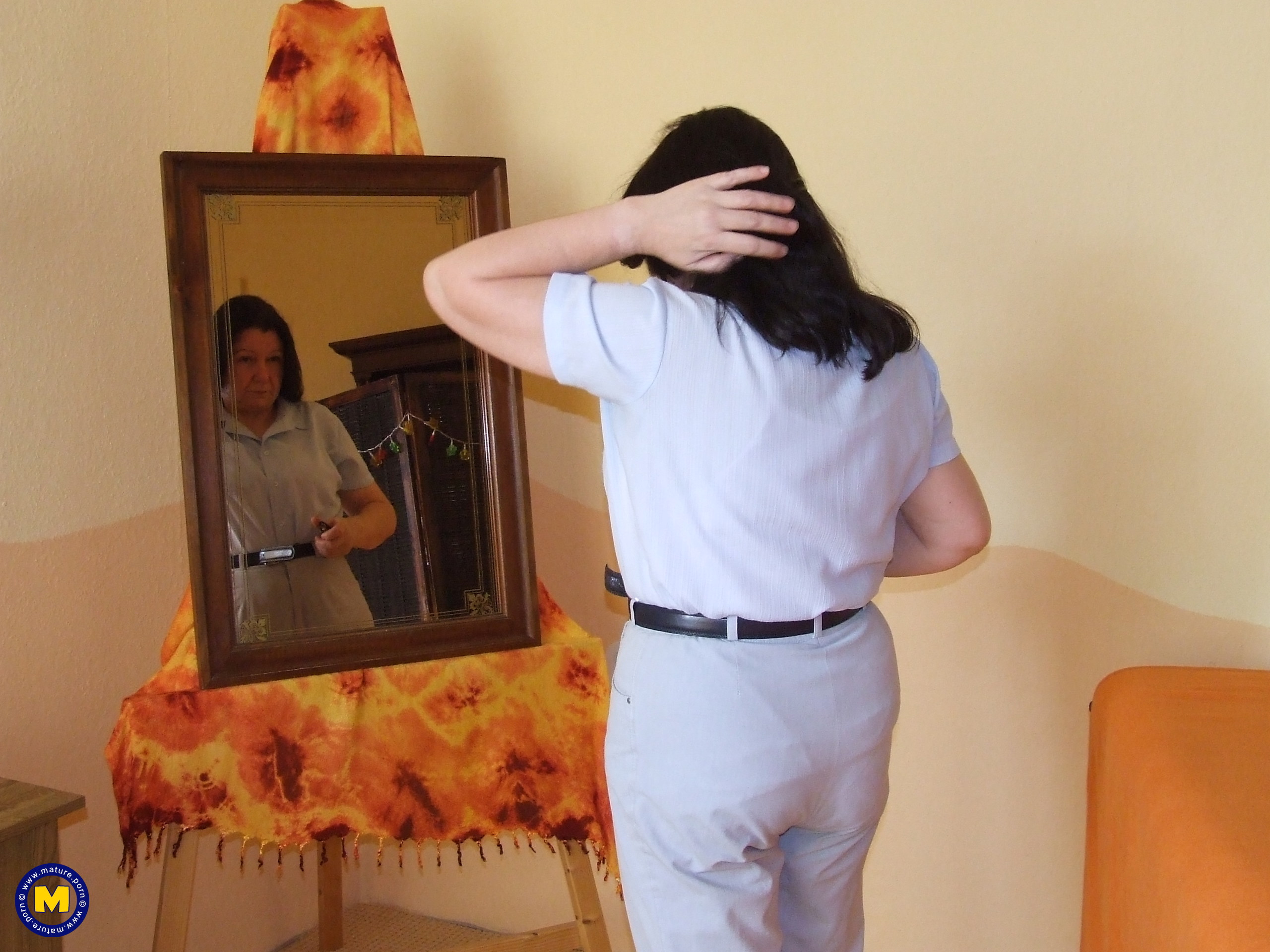 Hairy Housewife Margret Getting Ready for You