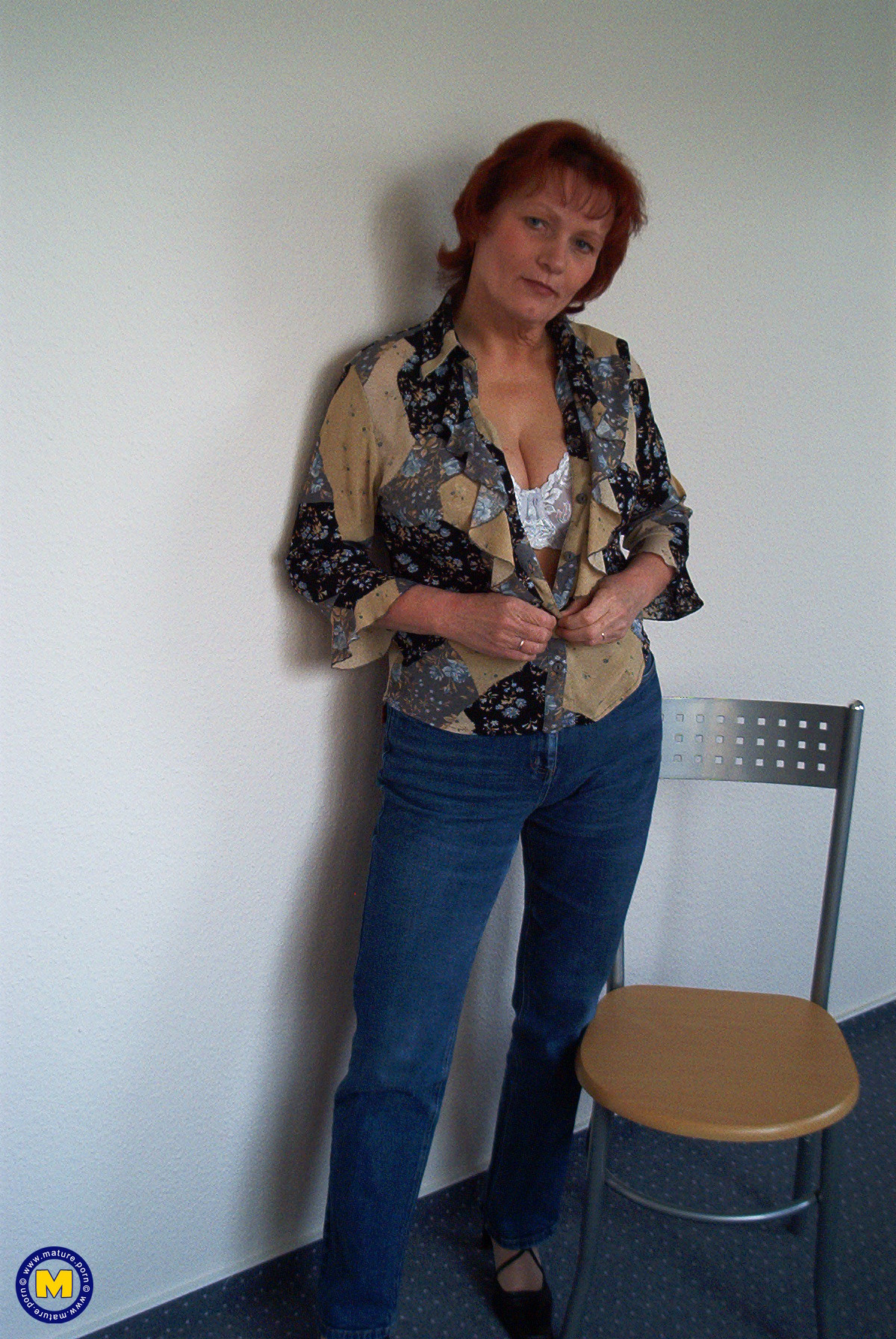 Horny Red Head Fingering Herself