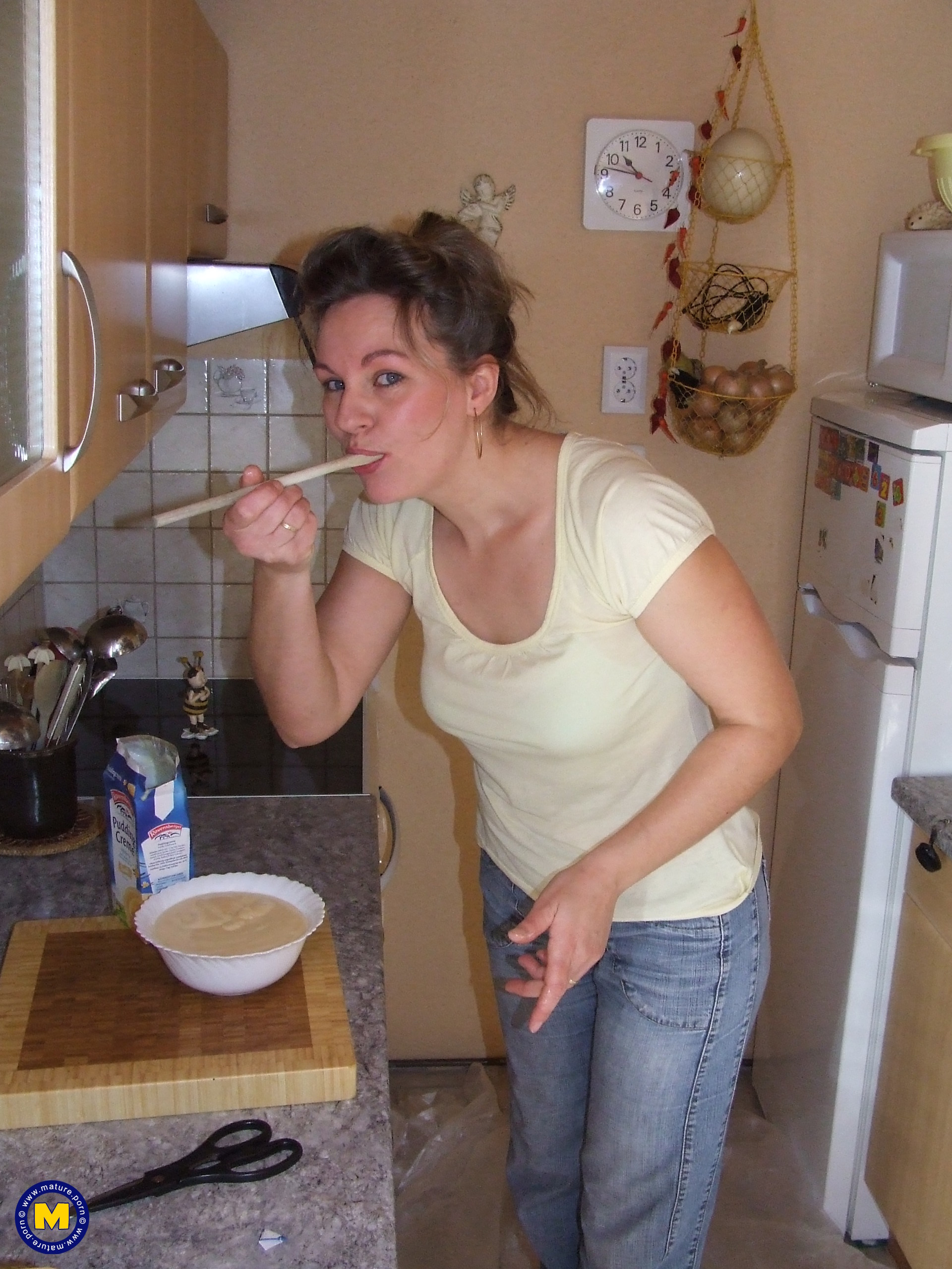 Housewife Tina Gets Naked and Dirty in the Kitchen