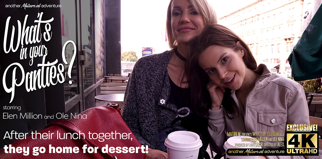 Sexy MILF Ellen Million Goes Nuts for Ole Ninas Hairy Pussy!