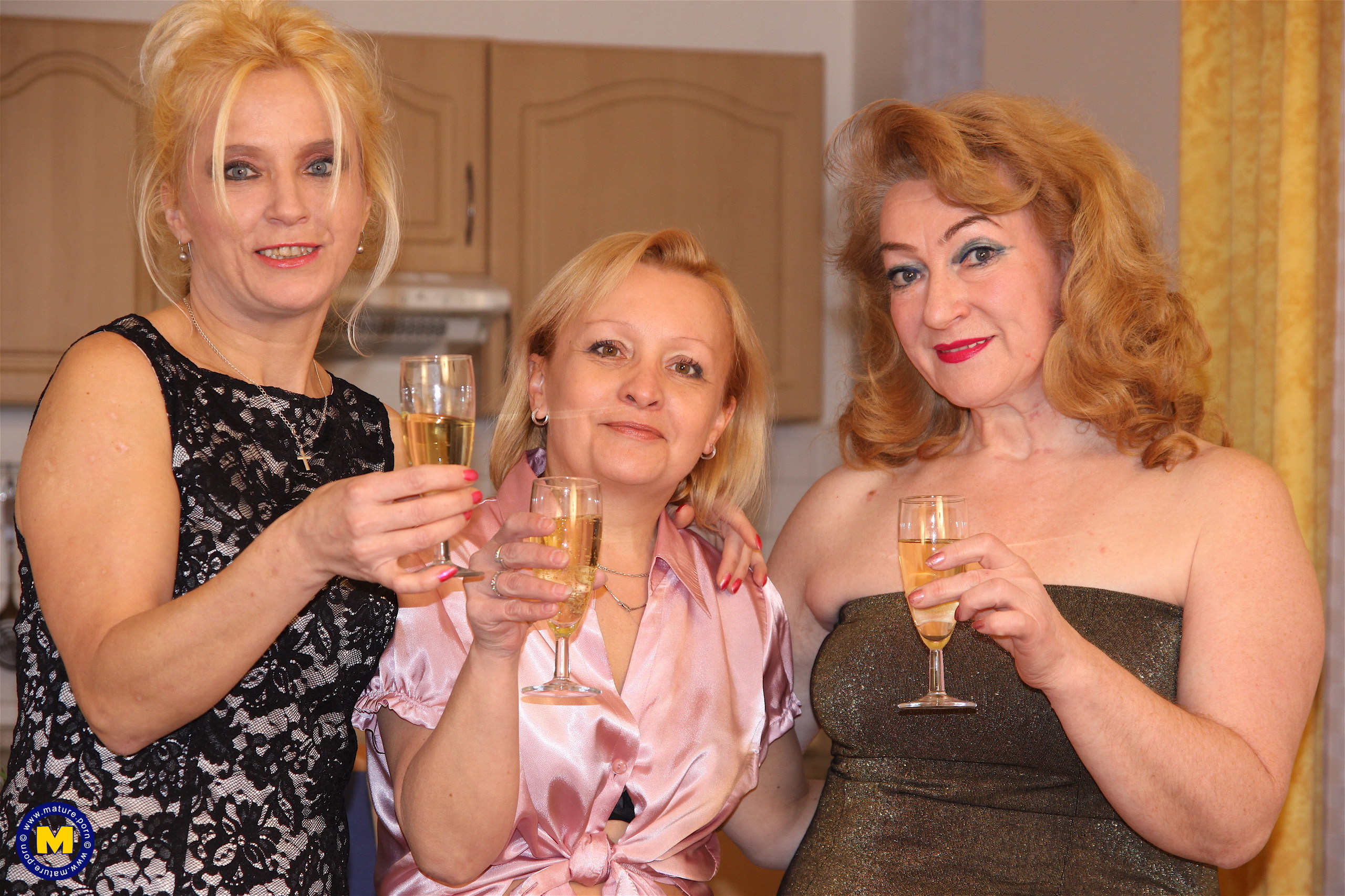 Lucky Toyboy Fucks 3 Mature Ladies at Once