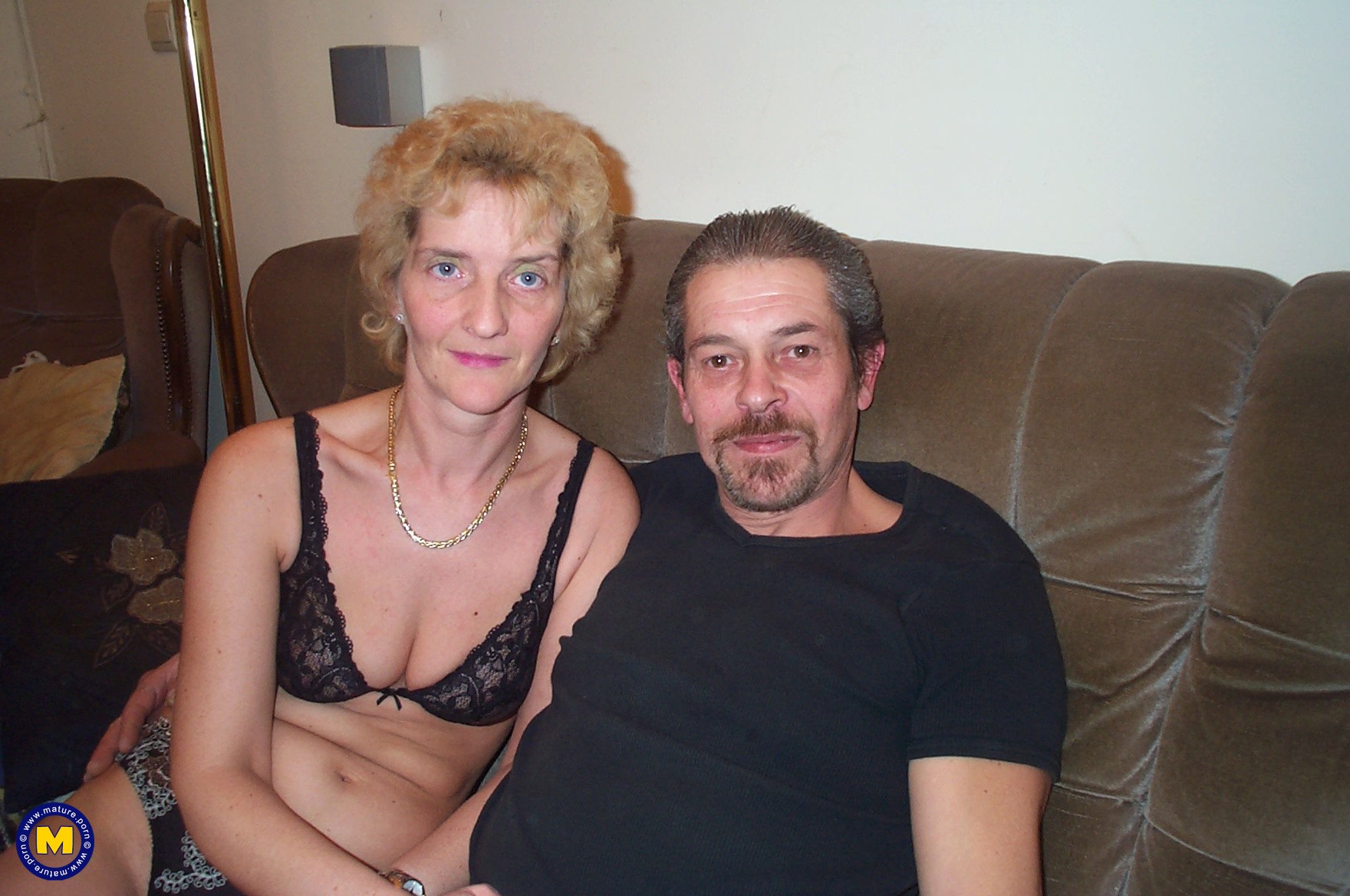 Mature amateur couple have sex in front of the camera image photo