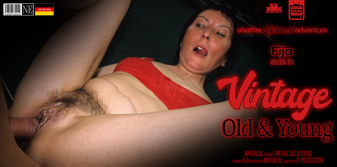 Vintage Old Porn - Vintage old & Young sex with hairy MILF Fija - Mature.nl