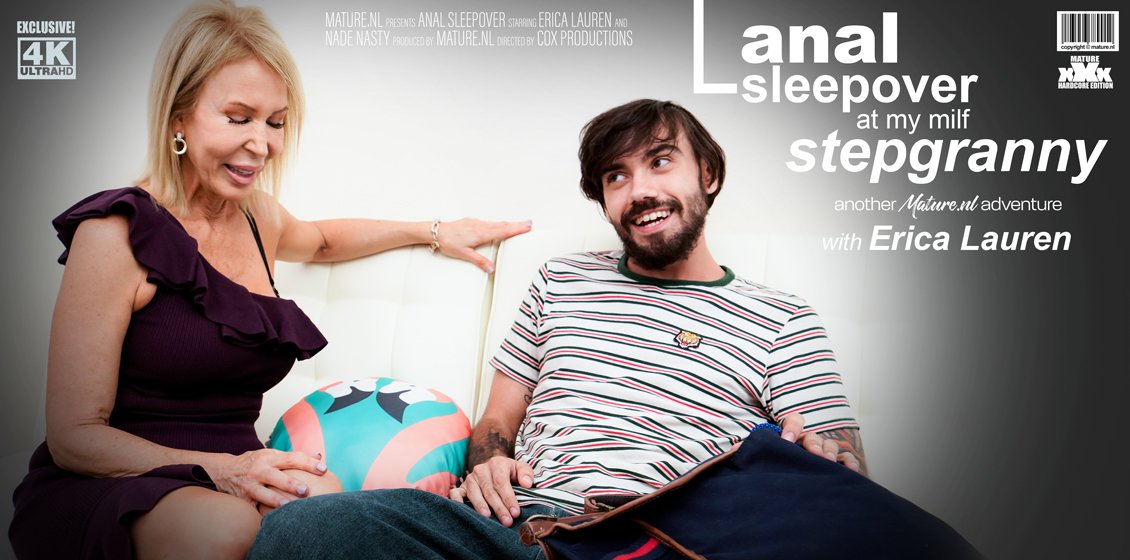 American MILF Erica Lauren has Anal sex with stepson!